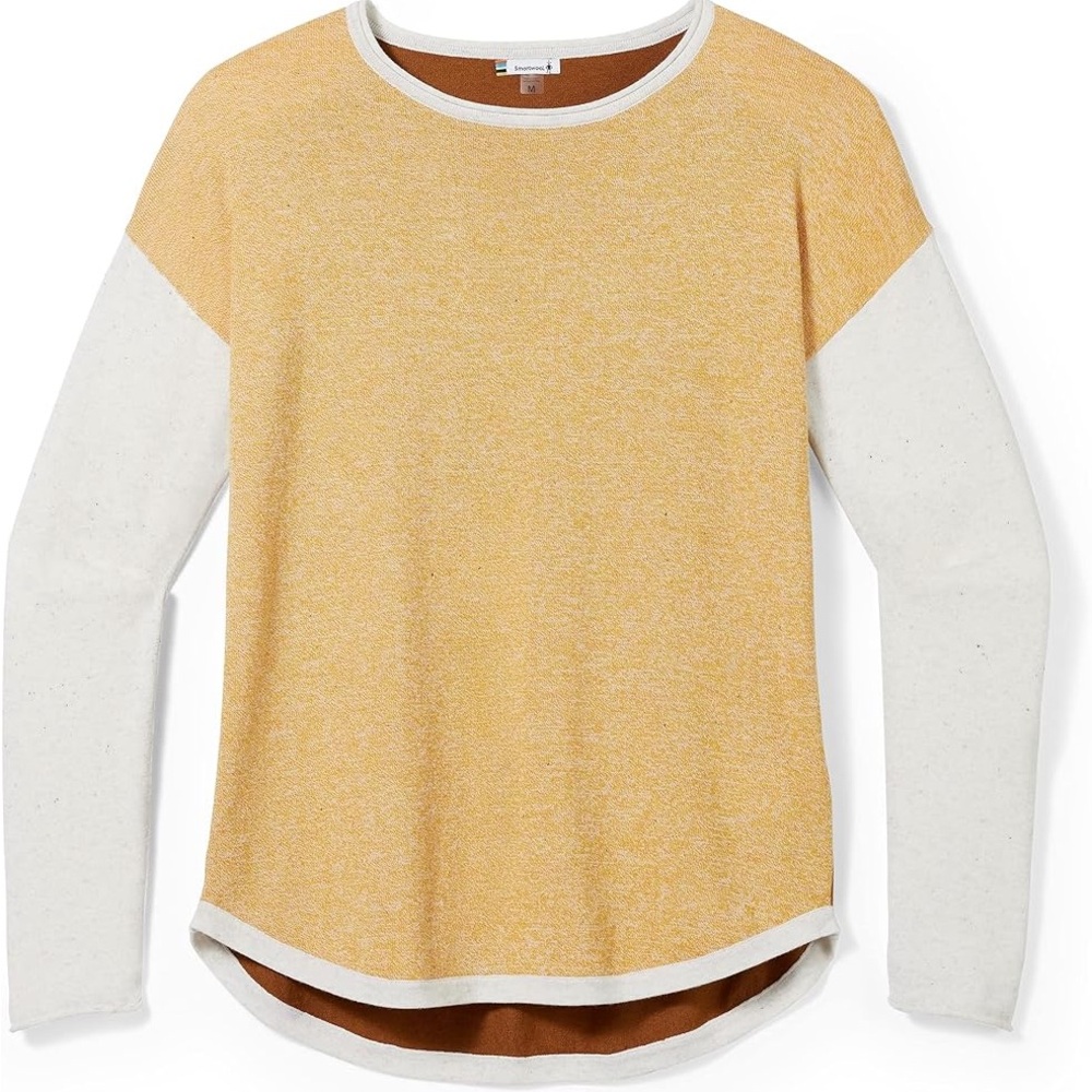 Smartwool Women's Shadow Pine Colorblock Merino Wool Sweater (Regular Fit)